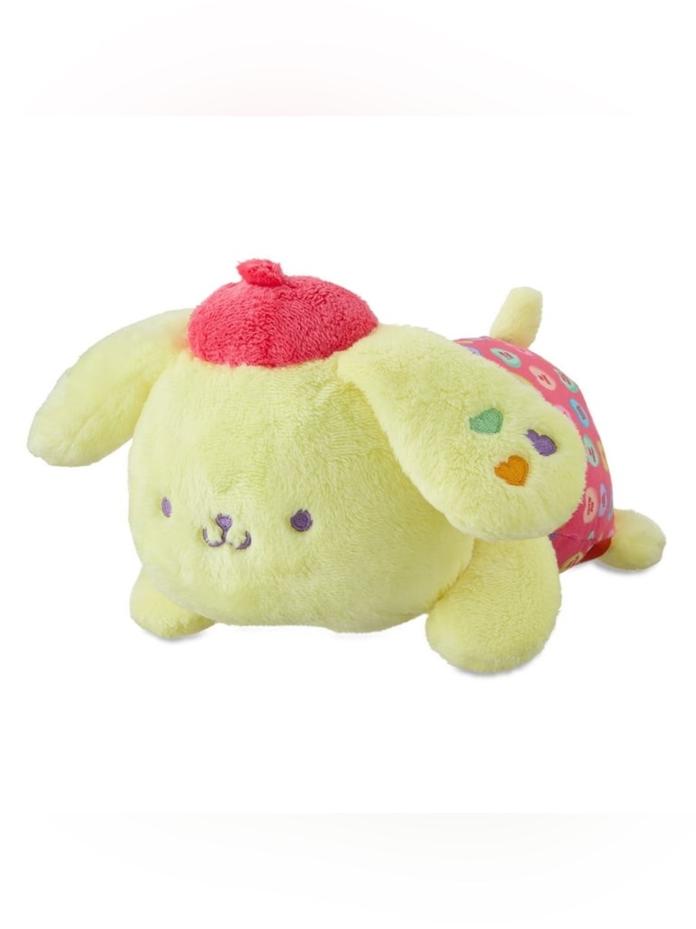 Sanrio Pompompurinโข Plush with Sweethearts Candy Print Fabric